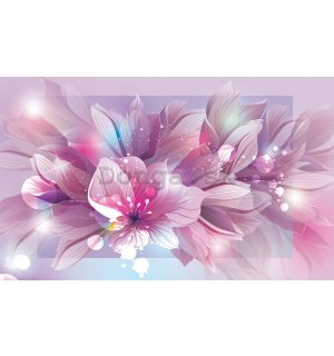 Obraz na plátne: Ružová kvetinová abstrakcie (2) - 75x100 cm